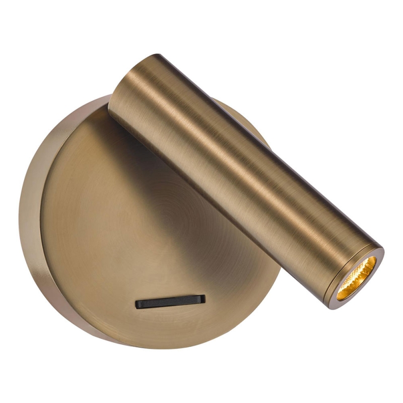 Dar Itala Single Spotlight Antique Bronze LED