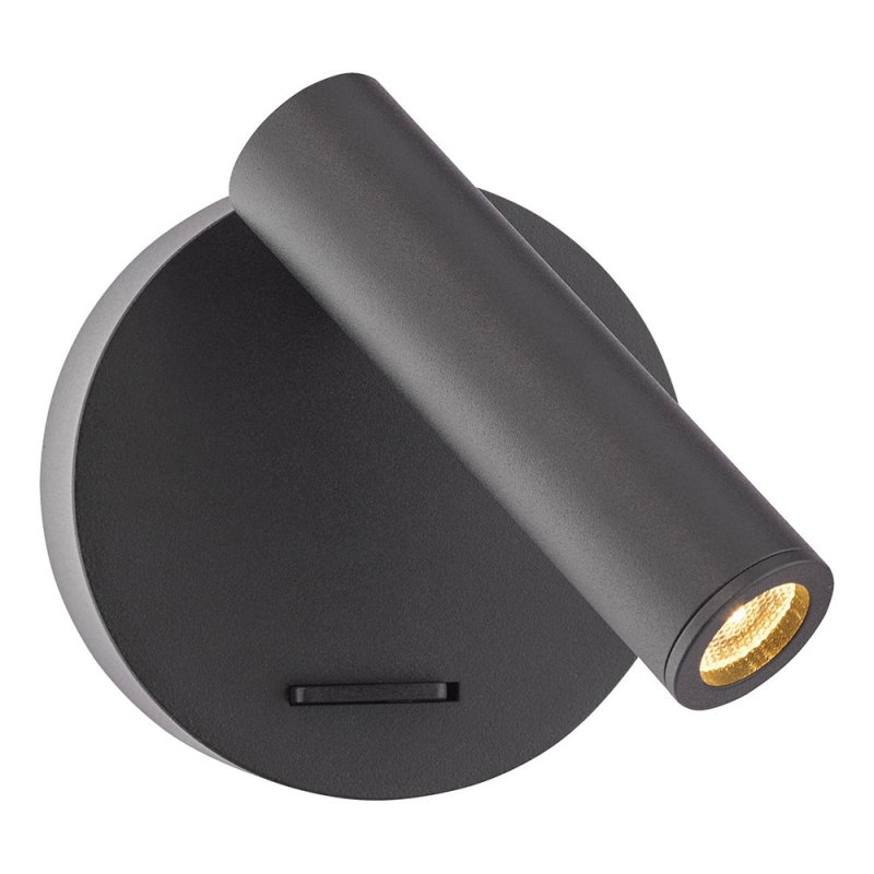 Dar Itala Single Spotlight Matt Black LED