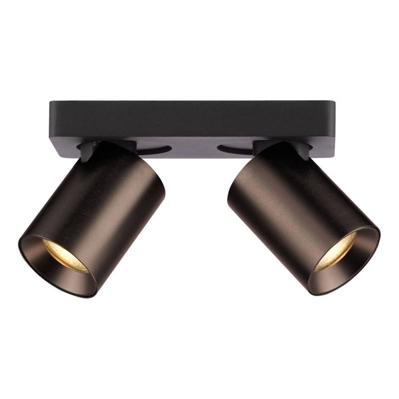 Dar Hiro 2 Light Bar Spotlight Satin Bronze