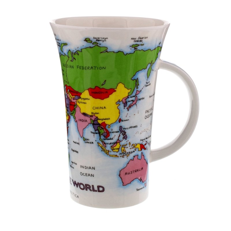 Dunoon Glencoe Map of the World Mug