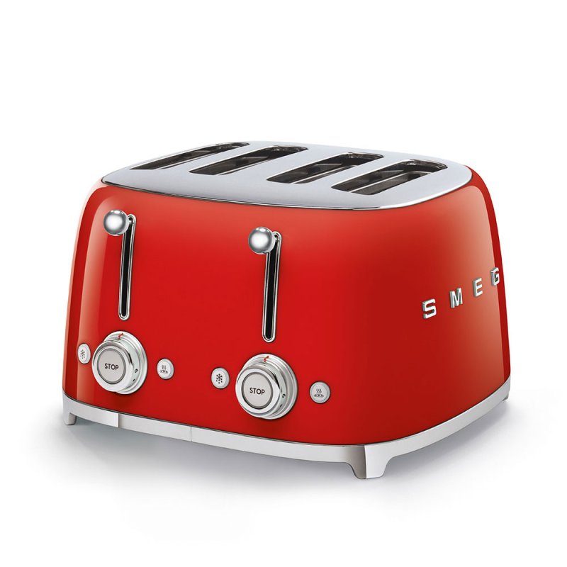 Smeg 50's Style Retro 4 Slice Toaster Red
