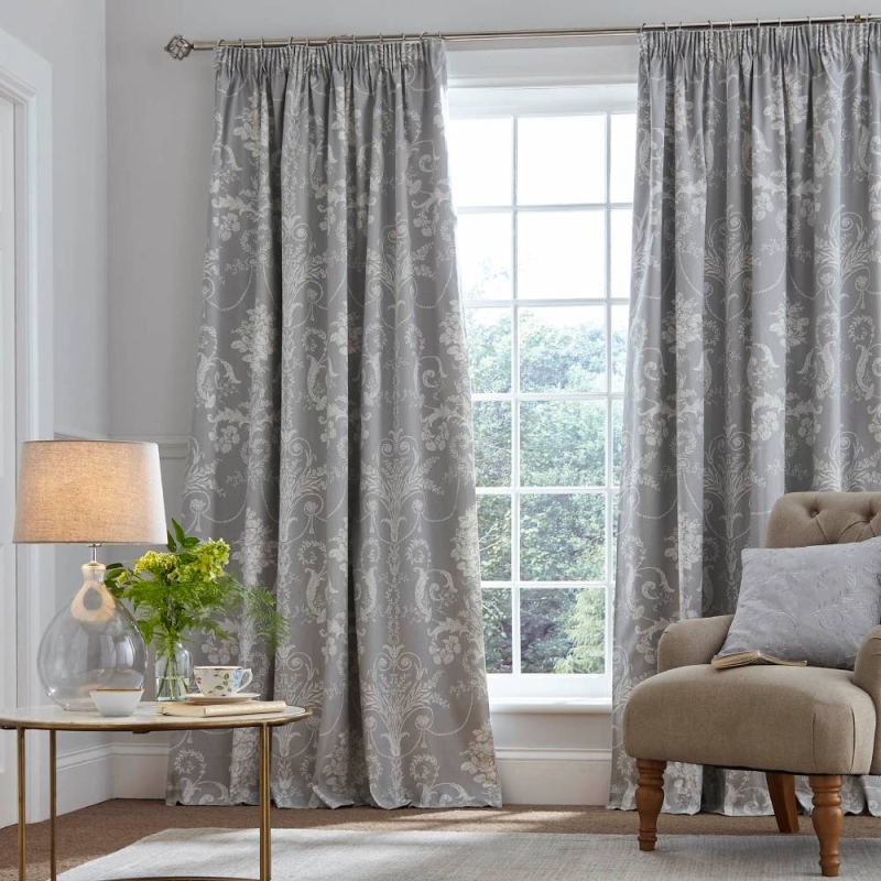 Josette Readymade Curtains Steel