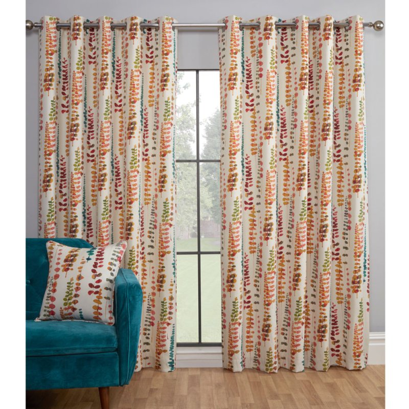 Santa Maria Eyelet Headed Curtains Rumba