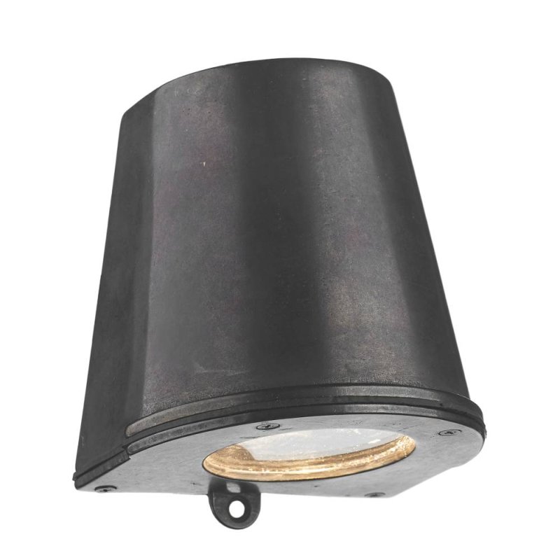 David Hunt Strait Outdoor Wall Light Oxidised Brass