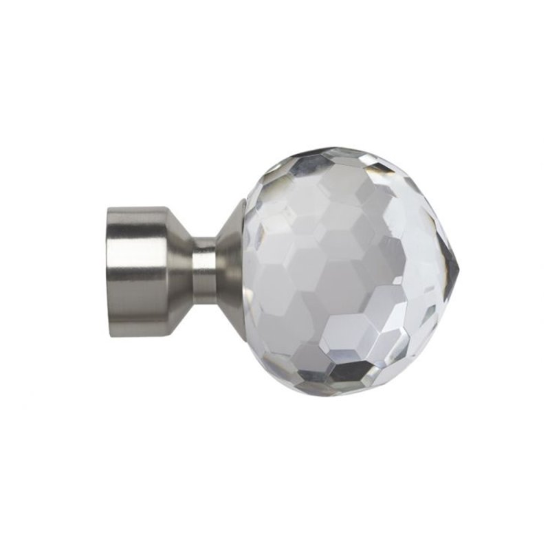 Frogbite 28mm Finial Satin Silver