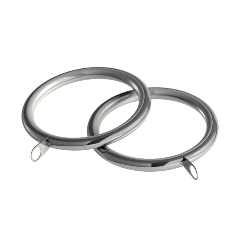 Saxham Curtain Rings Chrome