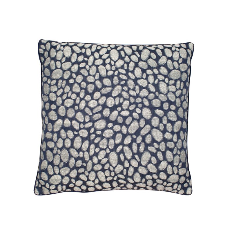Pebbles 43cm Design Weave Navy Cushion
