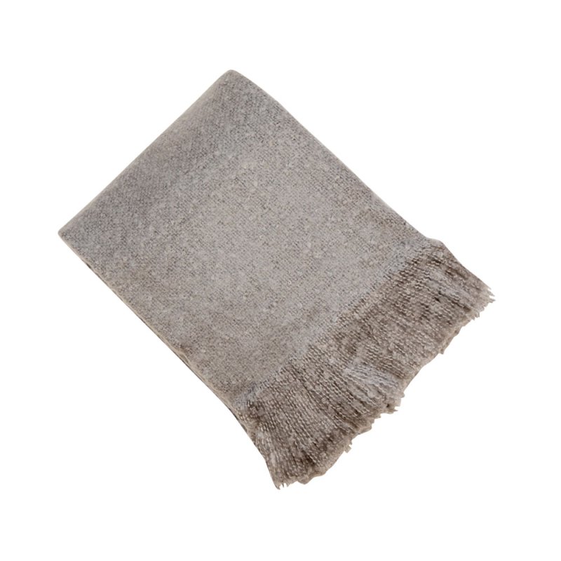 Serena Mohair Throw Grey 