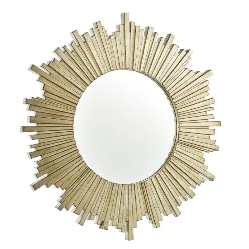 Laura Ashley Lovell Champagne Round Mirror 99cm