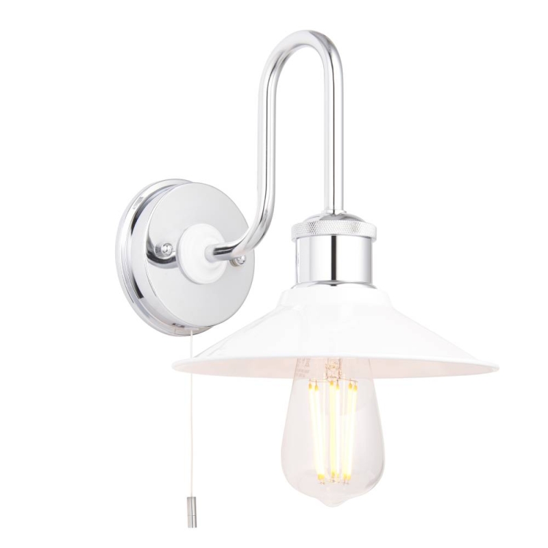 Chrome Fisherman Wall Light