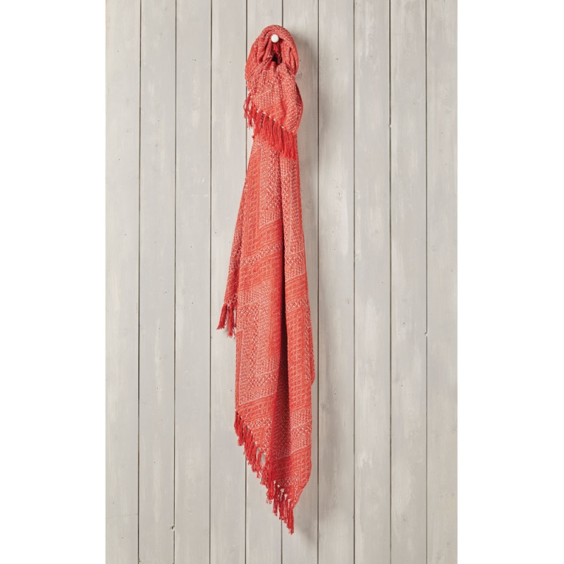 Recycled Cotton Throw Terracotta