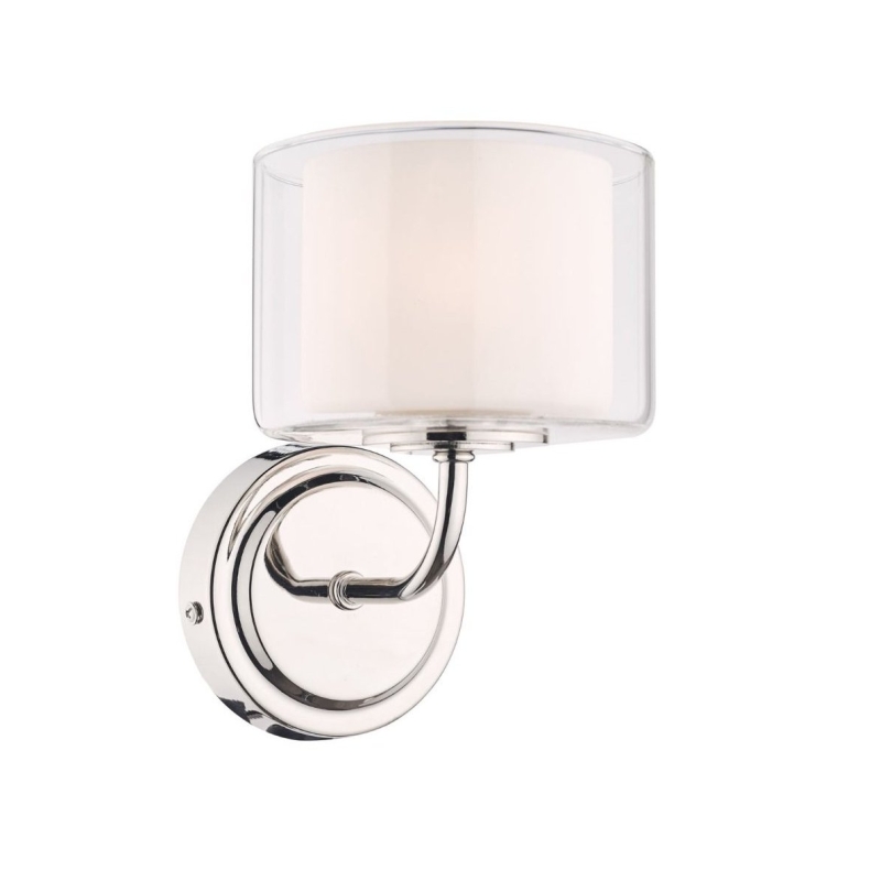 Laura Ashley Southwell Polished Nickel Wall Light