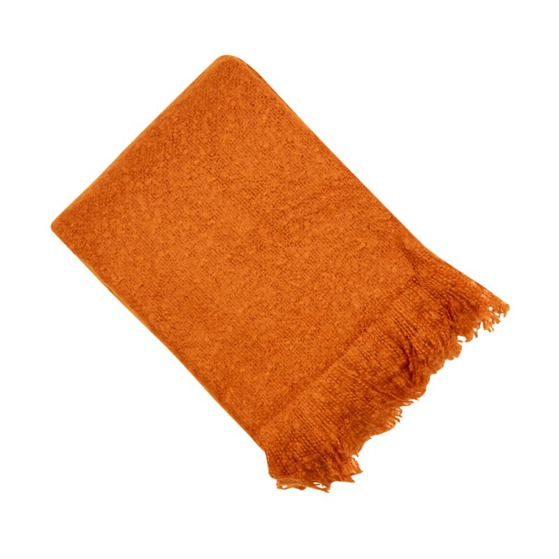 Serena Mohair Throw Rust