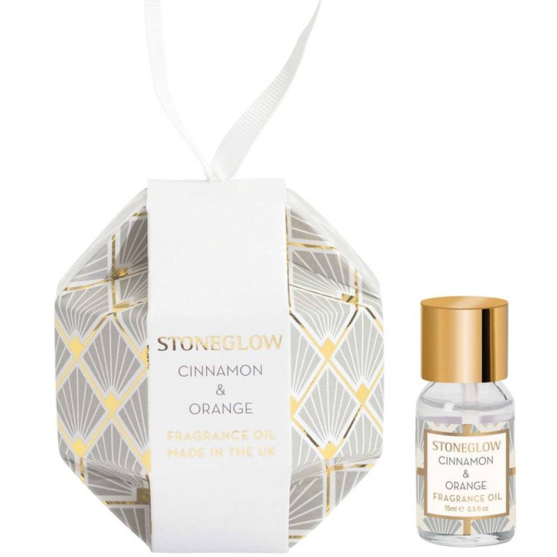 Stoneglow Seasonal Collection -Cinnamon & Orange Fragrance Oil Bauble