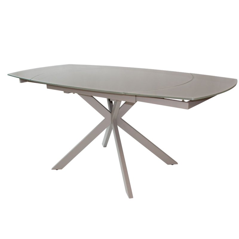 Flex Motion Extending Dining Table 120-180cm Cappuccino - Glasswells