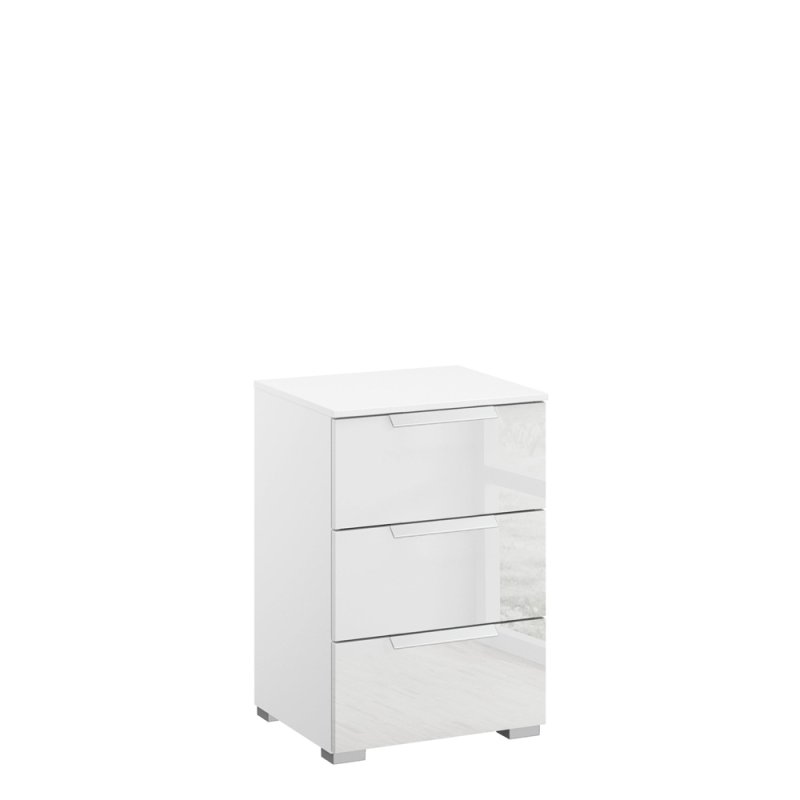 Montego 3 drawer bedside alpine white