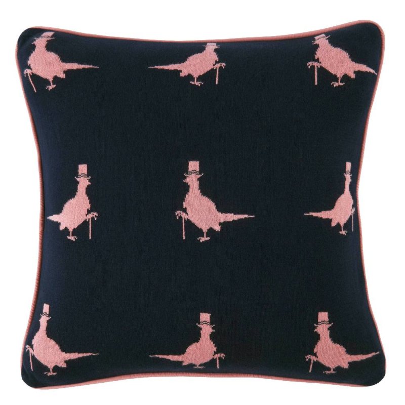 Jack Wills Mr Wills Cushion 50x50cm Navy-Pink