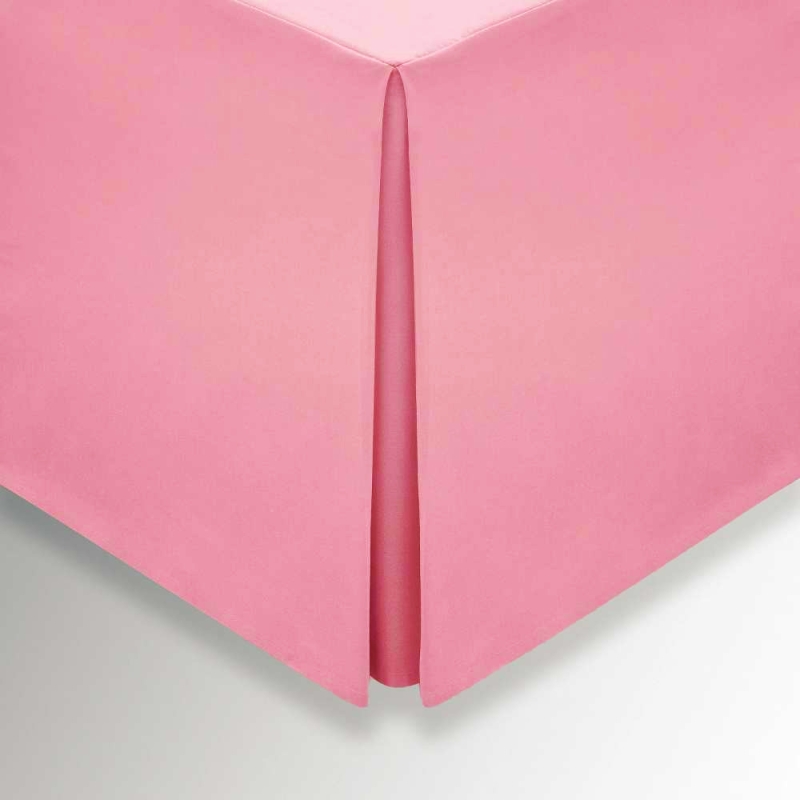 Helena Springfield Plain Dye Valance Sheet Rose