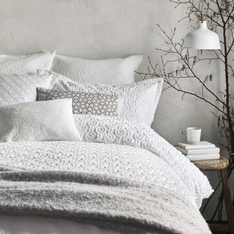 Murmur Nara Single Duvet Cover Set White