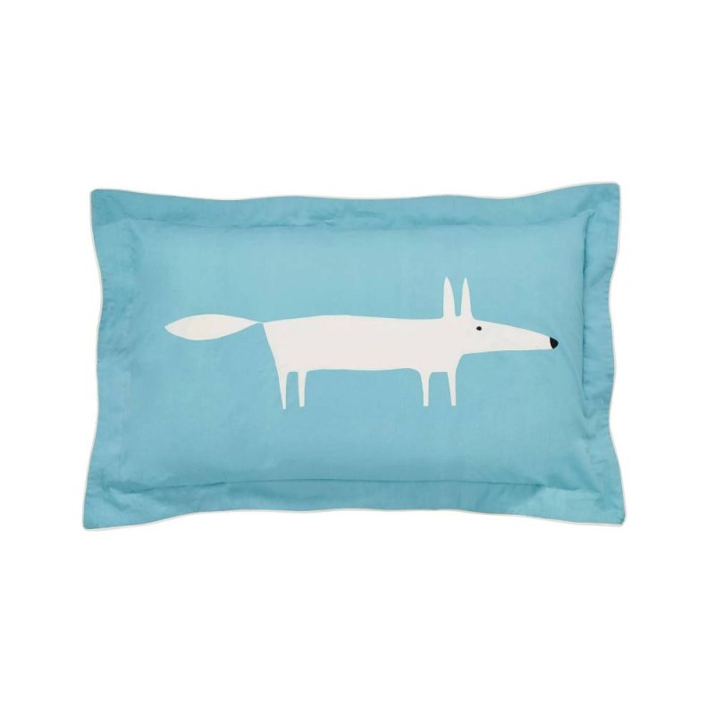 Scion Mr Fox Teal Oxford Pillowcase