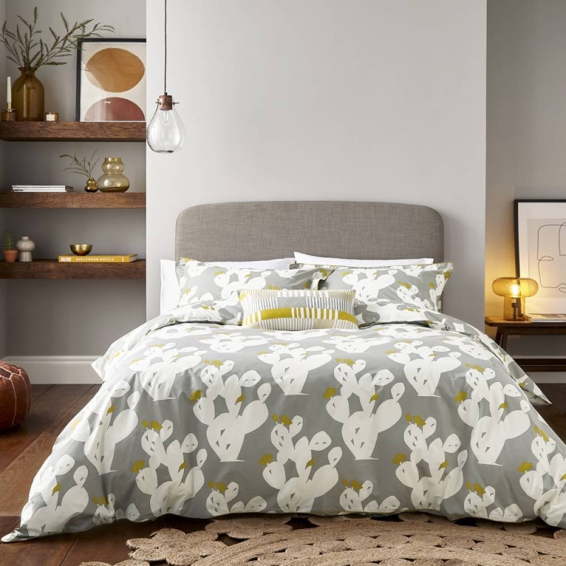 Scion Opuntia Duvet Cover Set Pewter