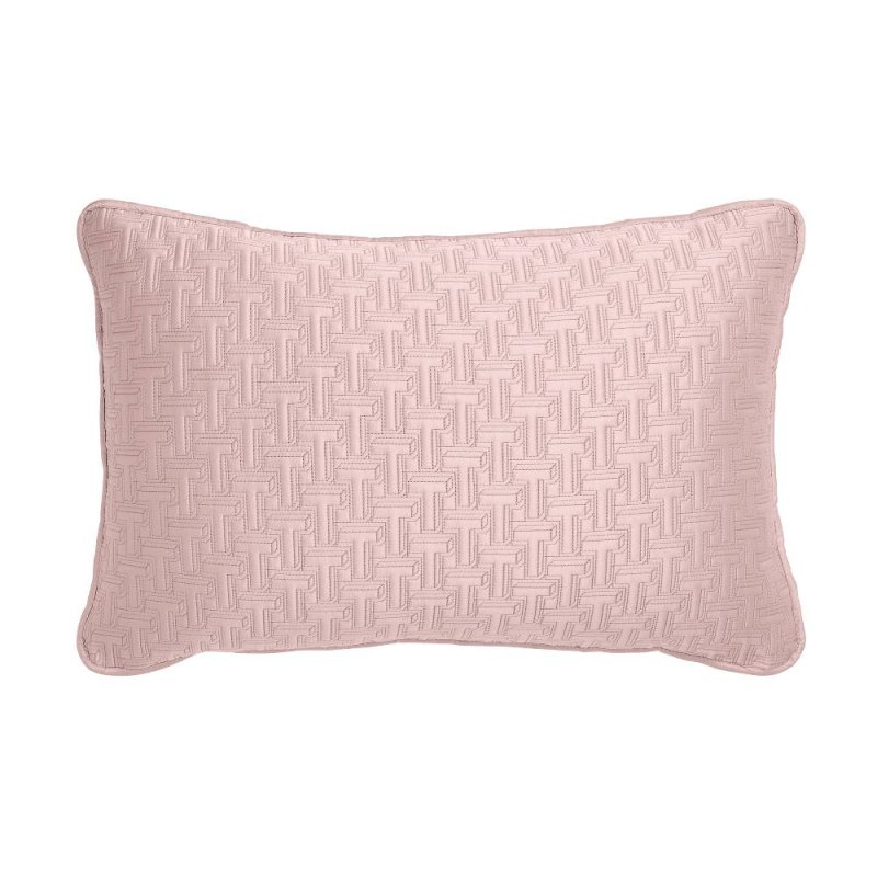 Ted Baker T Quilted Soft Pink Cushion 60 x 40CM