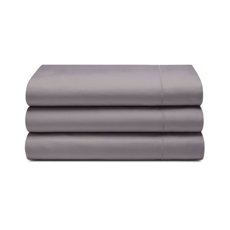 Belledorm 400 Count Single Flat Sheet Pewter