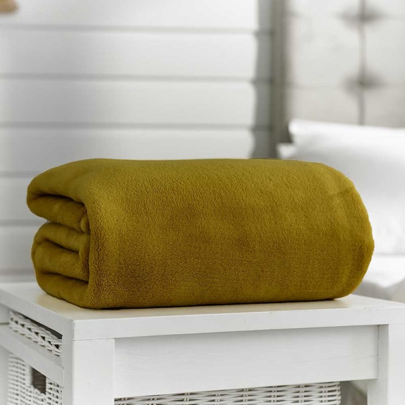 snuggle touch throw chartreuse