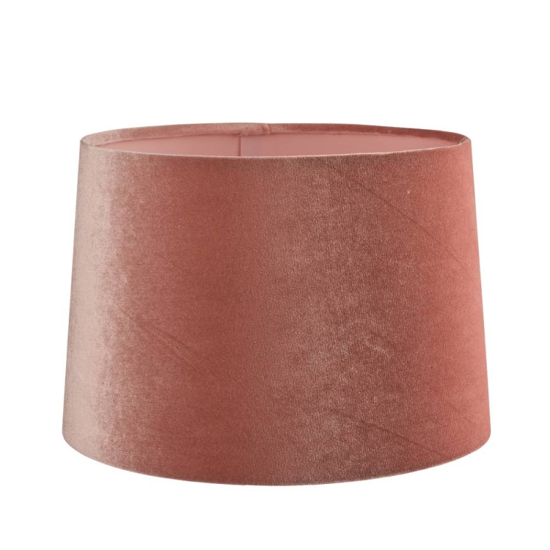 Laura Ashley Velvet Empire Drum Shade Blush Pink 10 inch