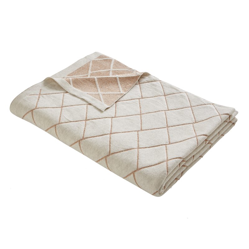 tess daly diamond knit throw 