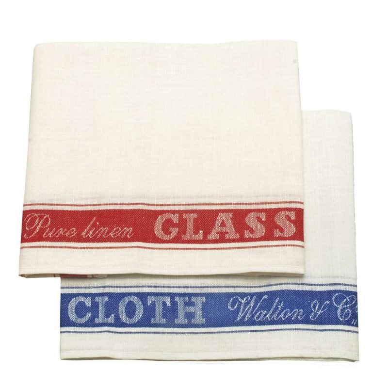 Walton & Co Glass Cloth Red