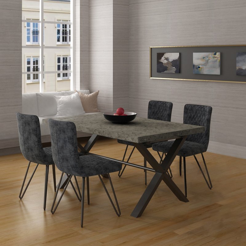 Fuji Dining Table 150cm & 4 Chairs Lifestyle