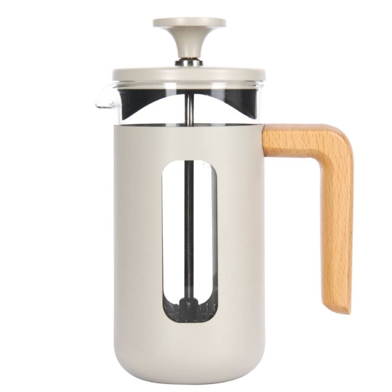 La Cafetiere Pisa 8 Cup Latte/Wood Handle