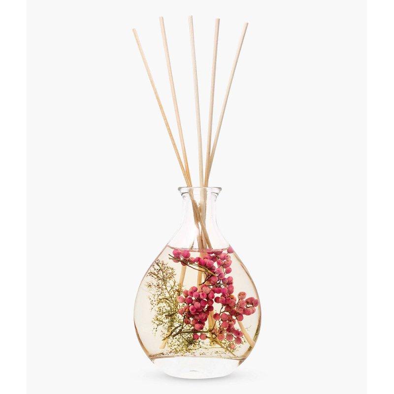stoneglow pink pepper flowers reed diffuser