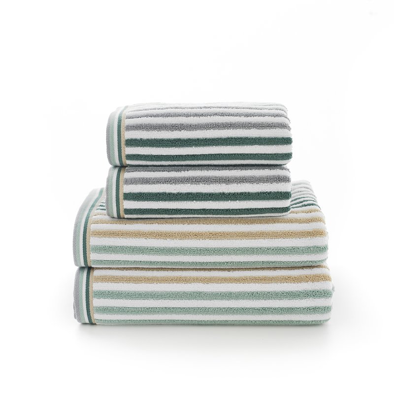 Hanover Stripe Bath Towel Seagrass