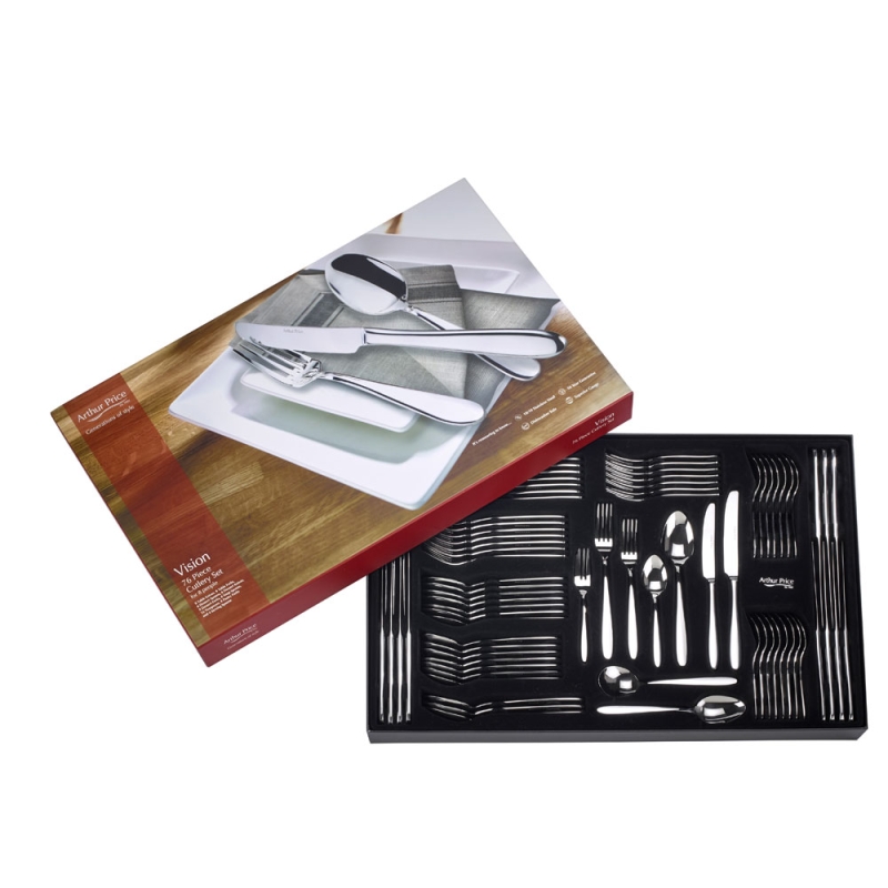 Arthur Price Vision Cutlery Set 76 Piece