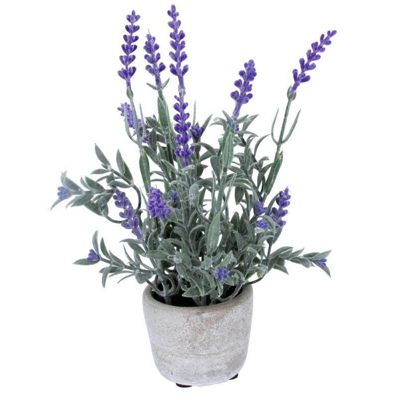 Gisela Graham Potted Faux Lavender Plant