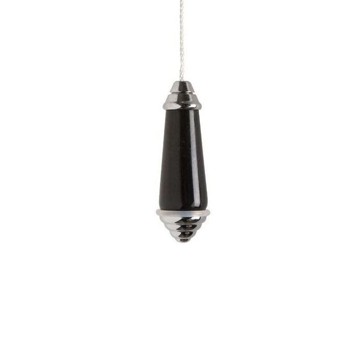 Miller Classic Black Ceramic Light Pull