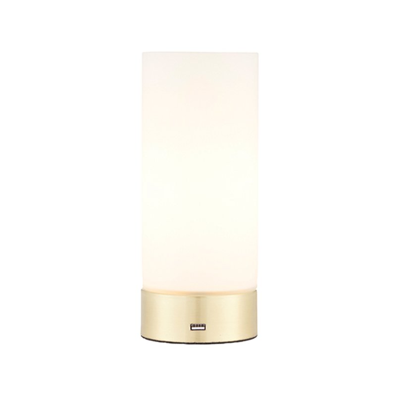 Dara Table Lamp With USB Port Brushed Brass