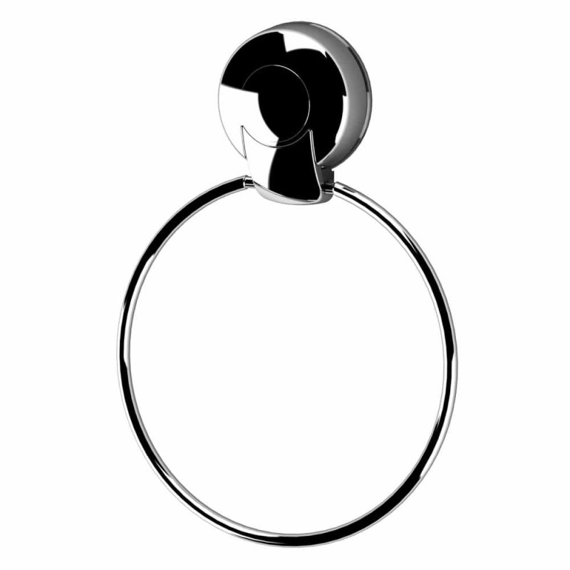 Showerdrape Suctionloc Towel Ring Chrome