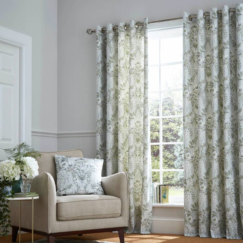 Laura Ashley Parterre Sage Curtains