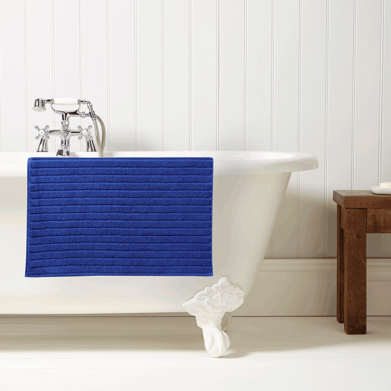 Prism Bath Mat Blue Velvet