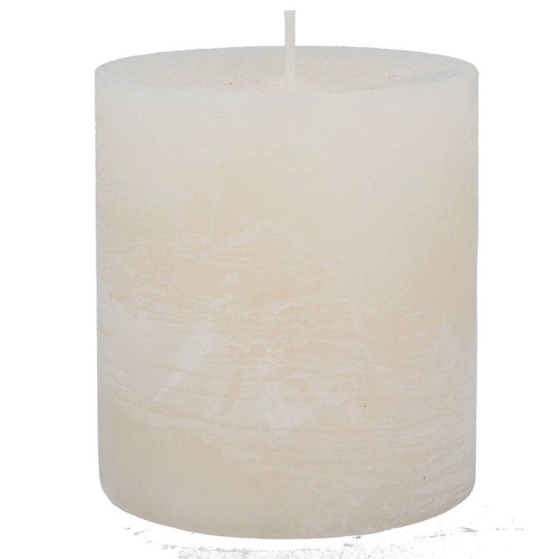 Gisela Graham Ivory Pillar Candle - 10cm