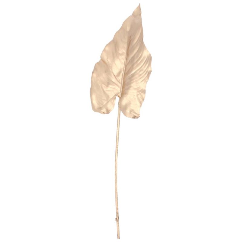 Gisela Graham Matt Gold Single Leaf Stem