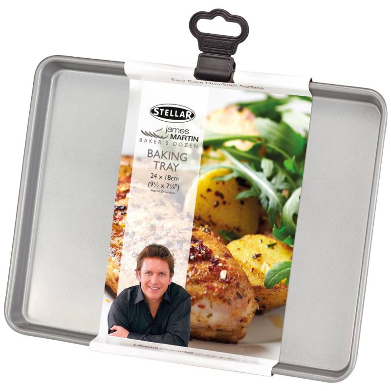 Stellar James Martin Non-Stick Baking Tray - 24 x 18cm