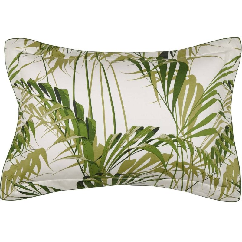 Sanderson Palm House Oxford Pillowcase Case Botanical Green