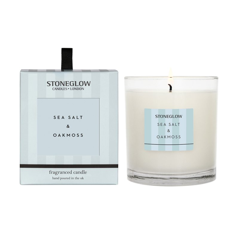 Sea Salt & Oakmoss Fragranced Candle