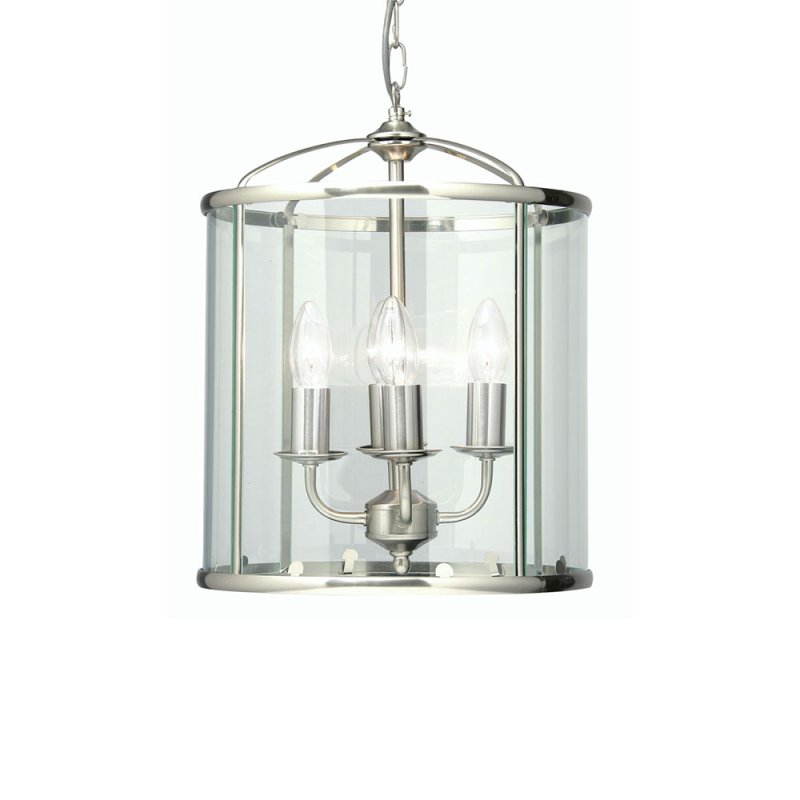 Fern 4 Light Lantern Antique Chrome