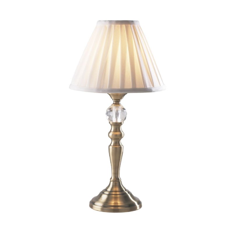 Antique brass on sale touch table lamp