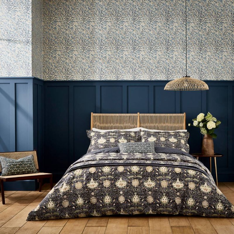 Morris Montreal Duvet Cover Set Indigo & Slate